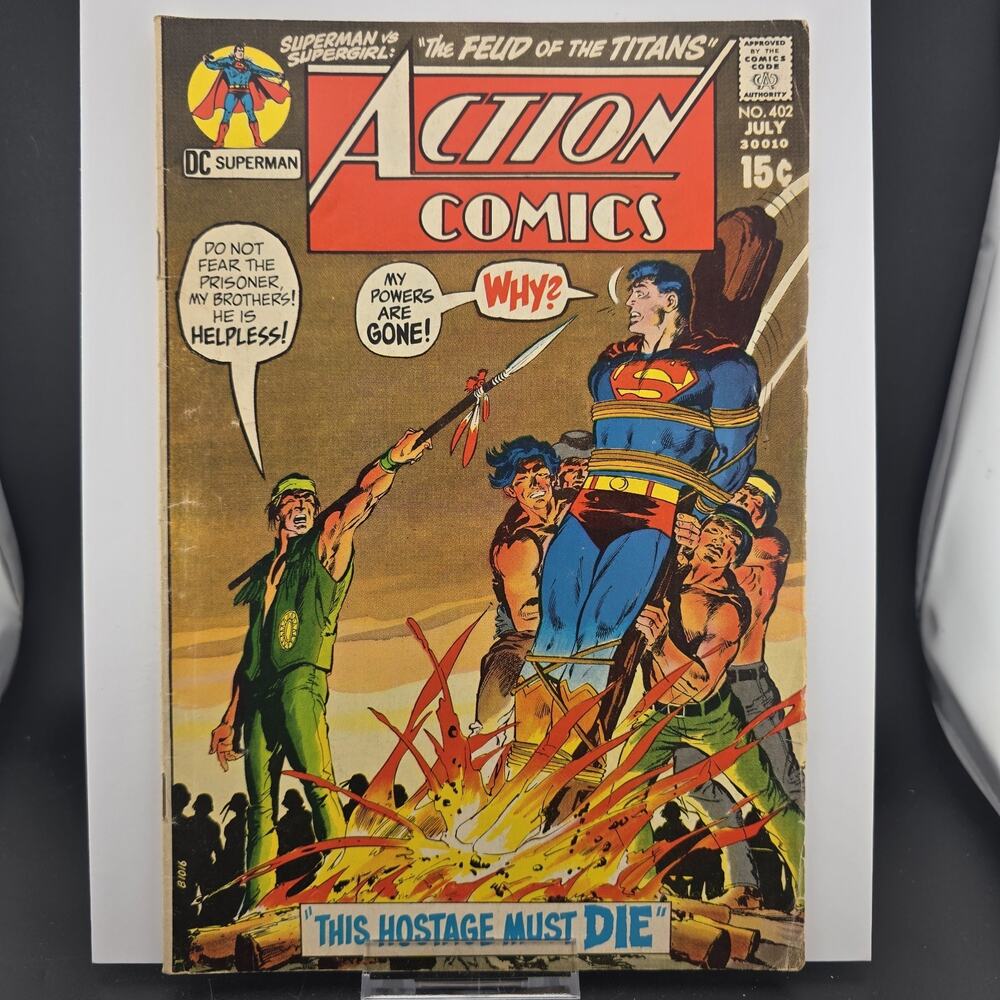 ACTION COMICS # 402-1971-"SUPERMAN IN 'THIS HOSTAGE MUST DIE'"-BRONZE AGE